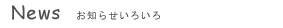ボストンからのお知らせいろいろ